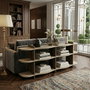 Hanah Home Flusso - Travertino, Walnut